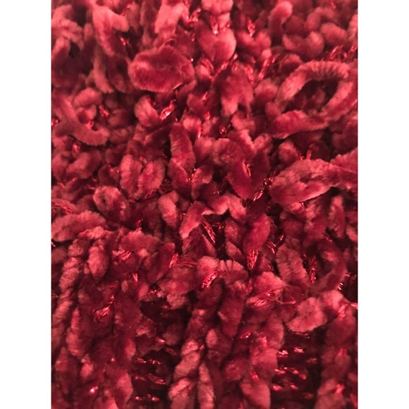 INC International Concepts Chenille Shine Beanie Wine Ski Cap One Size $24.50 - Picture 3 of 5